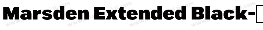 Marsden Extended Black字体转换